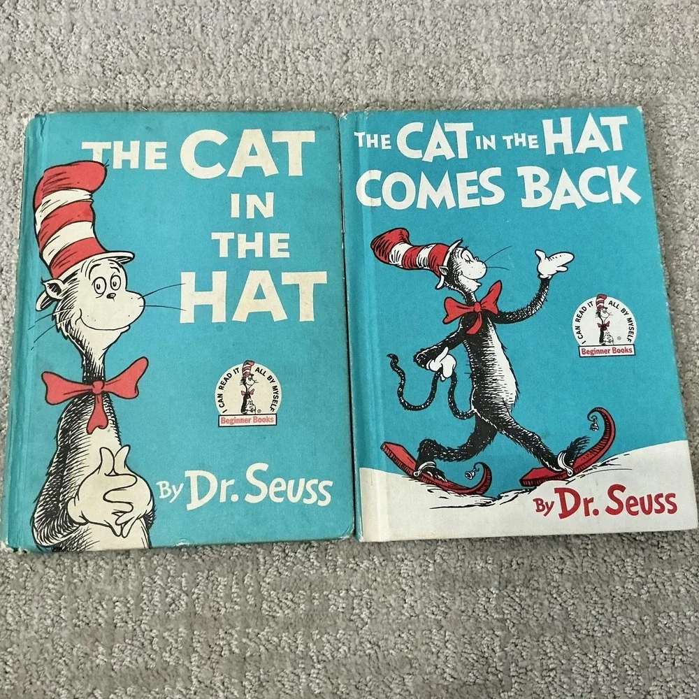 Vintage‎ Dr Seuss Beginner Books 11 HC Lot Cat Hat Green Eggs Random Multicolor